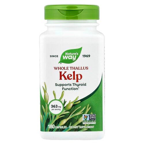 Nature S Way Whole Thallus Kelp 180 Capsules