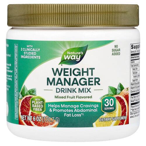 Nature S Way Weight Manager Drink Mix Mixed Fruit 6 Oz 170 7 G