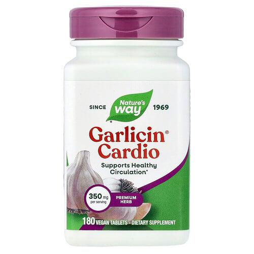 Nature S Way Garlicin Cardio 350 Mg 180 Vegan Tablets