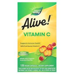 Nature S Way Alive Vitamin C 120 Vegan Capsules 125 Mg Per Capsule