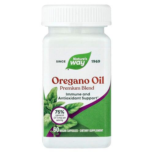 Nature S Way Oregano Oil Premium Blend 60 Vegan Capsules 50 Mg Per Capsule