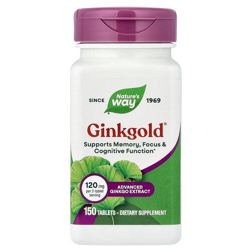Nature S Way Ginkgold 150 Tablets 60 Mg Per Tablet