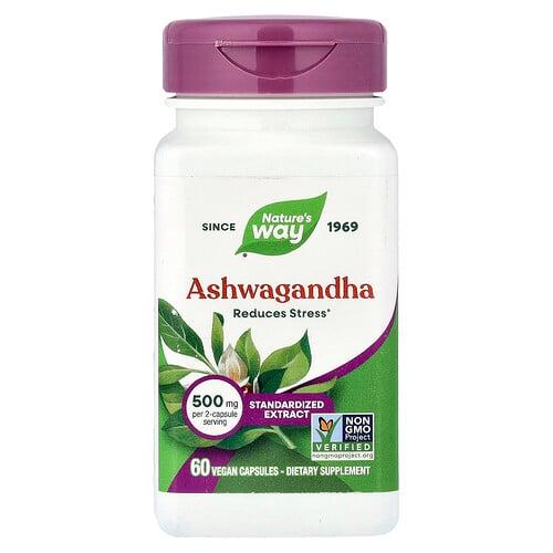 Nature S Way Ashwagandha 60 Vegan Capsules 250 Mg Per Capsule