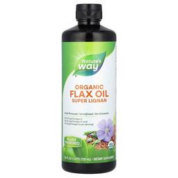 Nature S Way Organic Flax Oil Super Lignan 24 Fl Oz 720 Ml