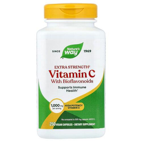 Nature S Way Vitamin C With Bioflavonoids 250 Vegan Capsules product image