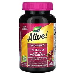 Nature S Way Alive Women S Premium Gummy Multivitamin Grape Cherry Blueberry Acai 75 Gummies