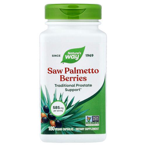 Nature S Way Saw Palmetto Berries 585 Mg 180 Vegan Capsules