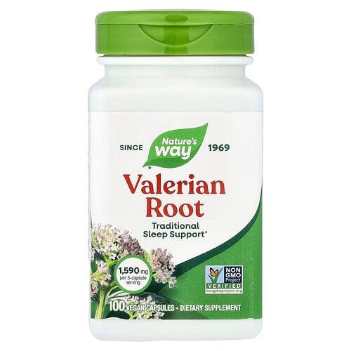 Nature S Way Valerian Root 100 Vegan Capsules 530 Mg Per Capsule