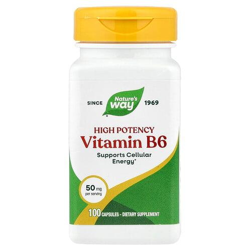 Nature S Way Vitamin B6 50 Mg 100 Capsules