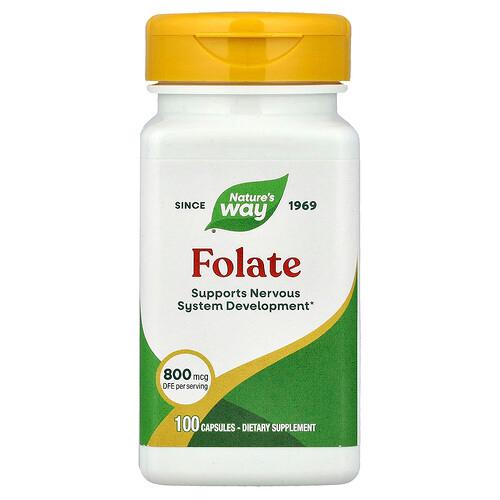 Nature S Way Folate 800 Mcg Dfe 100 Capsules