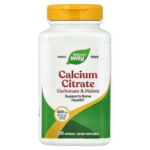 Nature S Way Calcium Citrate 250 Capsules 250 Mg Per Capsule