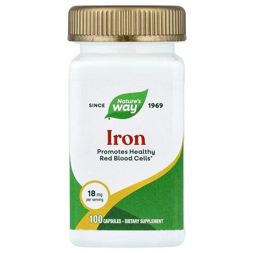 Nature S Way Iron 18 Mg 100 Capsules