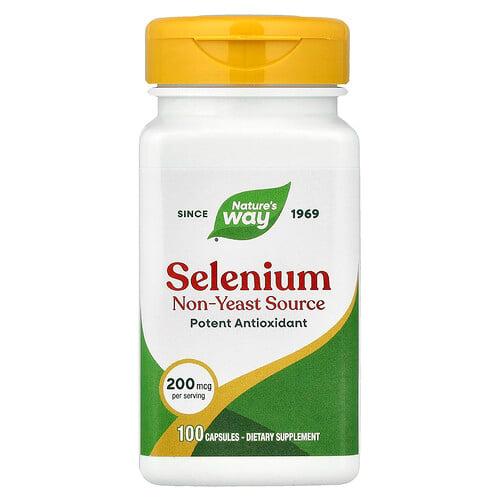 Nature S Way Selenium 200 Mcg 100 Capsules