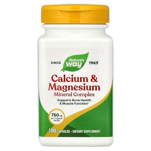 Nature S Way Calcium Magnesium Mineral Complex 100 Capsules