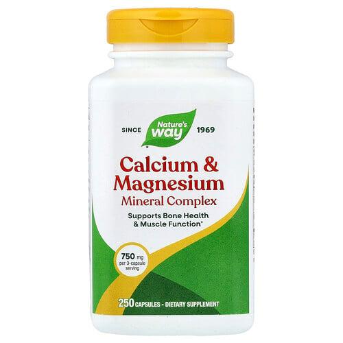Nature S Way Calcium Magnesium Mineral Complex 250 Capsules product image