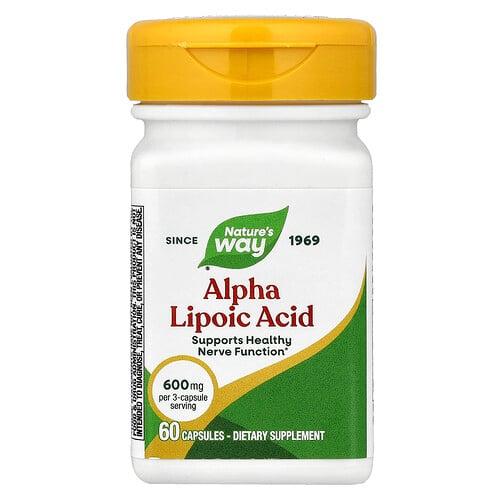 Nature S Way Alpha Lipoic Acid 60 Capsules 200 Mg Per Capsule