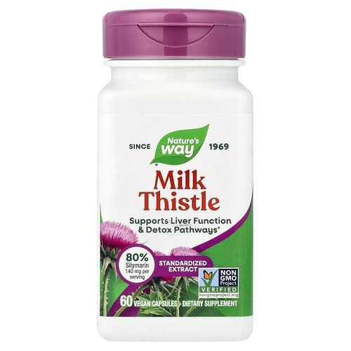 Nature S Way Milk Thistle 60 Vegan Capsules product image