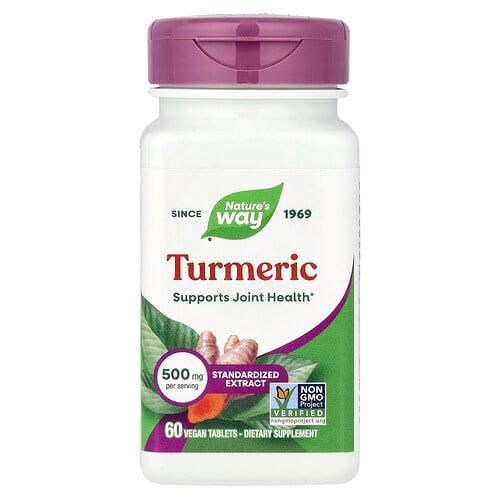 Nature S Way Turmeric 500 Mg 60 Vegan Tablets