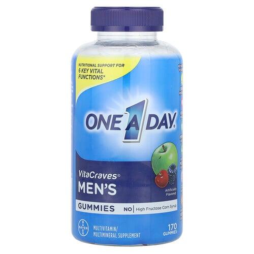 One A Day Vitacraves Men S Multivitamin Multimineral Supplement Gummies 170 Gummies product image