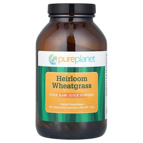 Pure Planet Heirloom Wheatgrass 240 Vegetarian Capsules