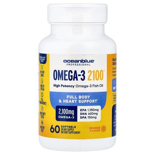 Oceanblue Professional Omega 3 2100 Orange 60 Softgels 1 050 Mg Per Softgel product image