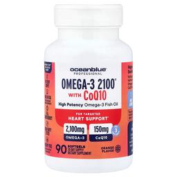 Oceanblue Professional Omega 3 2100 With Coq10 Orange 90 Softgels