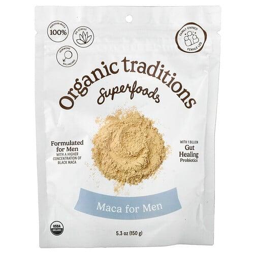 Organic Traditions Maca For Men With Probiotics 5 3 Oz 150 G