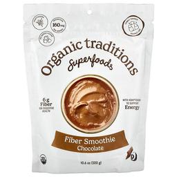Organic Traditions Superfoods Fiber Smoothie Chocolate 10 6 Oz 300 G