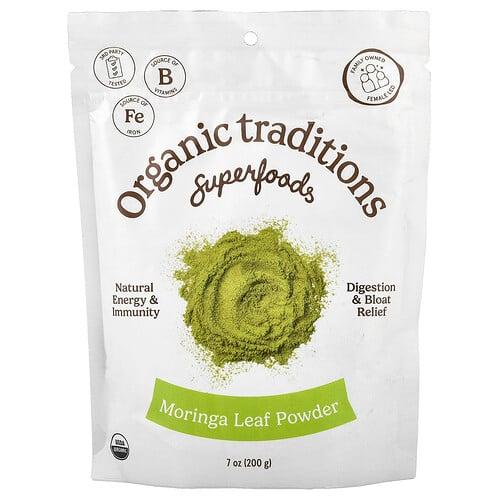 Organic Traditions Superfoods Moringa Leaf Powder 7 Oz 200 G