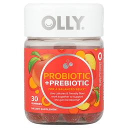 Olly Probiotic Prebiotic Peachy Peach 30 Gummies