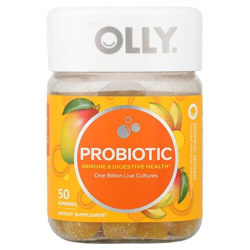 Olly Probiotic Gummies Tropical Mango 50 Gummies