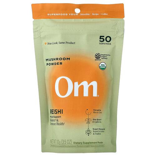 Om Mushrooms Mushroom Powder Reishi 3 5 Oz 100 G