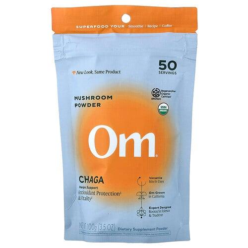 Om Mushrooms Mushroom Powder Chaga 3 5 Oz 100 G