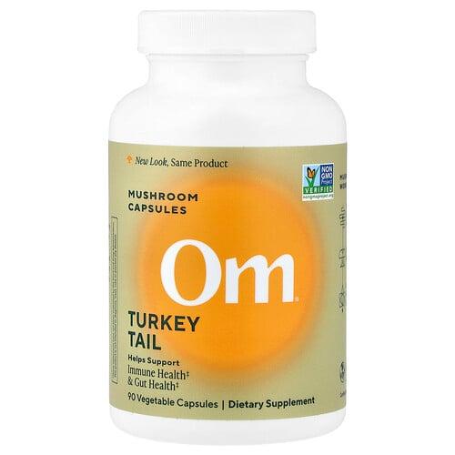Om Mushrooms Turkey Tail Mushroom Capsules 90 Vegetable Capsules