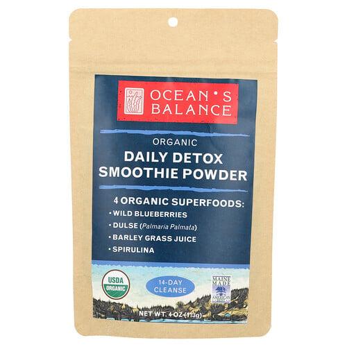 Ocean S Balance Organic Daily Detox Smoothie Powder 4 Oz 113 G