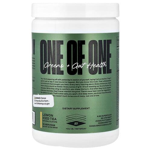 One Of One Greens Gut Health Lemon Iced Tea 12 7 Oz 360 G
