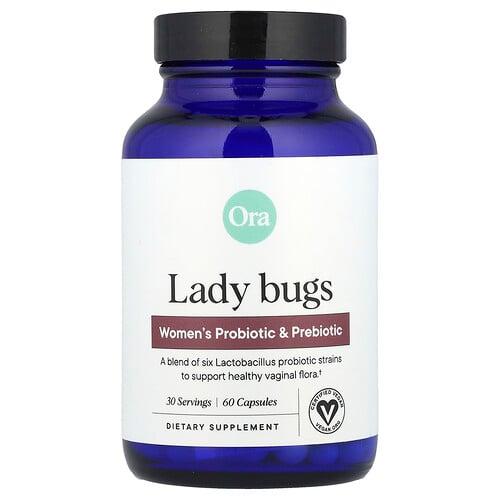 Ora Lady Bugs Women S Probiotic Prebiotic 60 Capsules
