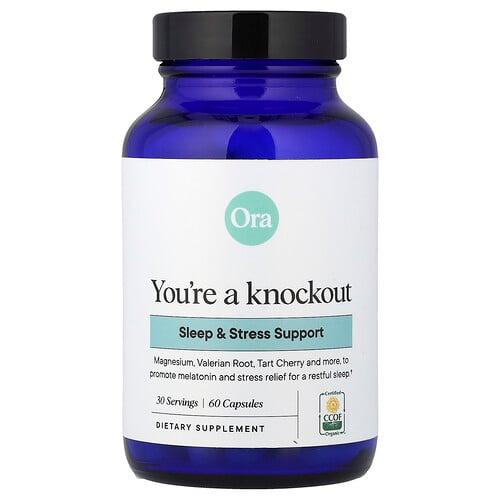 Ora You Re A Knockout Sleep Stress Support 60 Capsules
