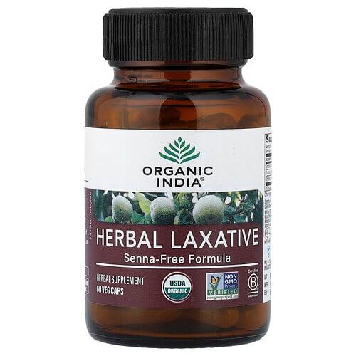 Organic India Herbal Laxative Senna Free Formula 60 Veg Caps
