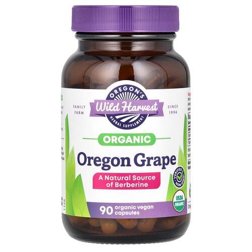 Oregon S Wild Harvest Organic Oregon Grape 90 Organic Vegan Capsules 380 Mg Per Capsule