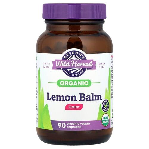 Oregon S Wild Harvest Organic Lemon Balm 90 Vegan Capsules 375 Mg Per Capsule