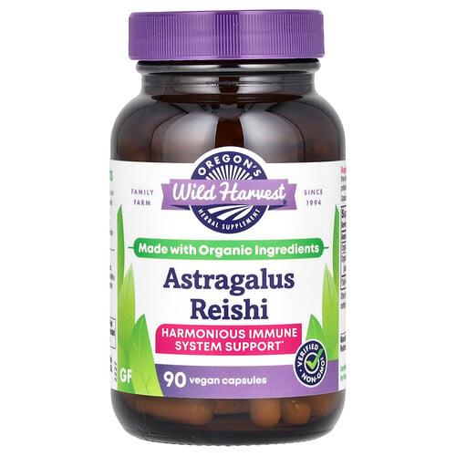 Oregon S Wild Harvest Astragalus Reishi 90 Vegan Capsules