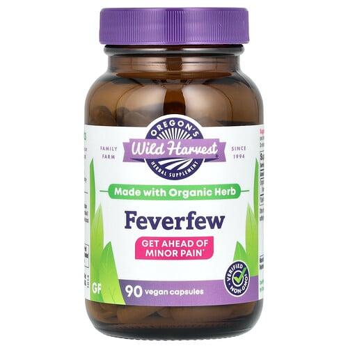Oregon S Wild Harvest Feverfew 90 Vegan Capsules 300 Mg Per Capsule