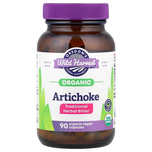 Oregon S Wild Harvest Organic Artichoke 90 Organic Vegan Capsules 300 Mg Per Capsule