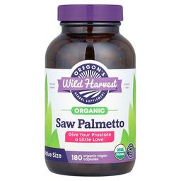 Oregon S Wild Harvest Saw Palmetto 180 Organic Vegan Capsules 585 Mg Per Capsule