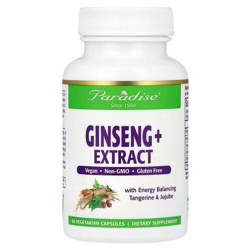 Paradise Herbs Ginseng Extract 60 Vegetarian Capsules