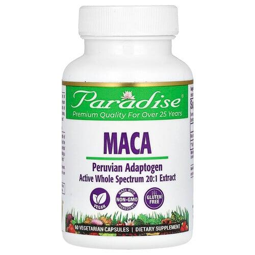 Paradise Herbs Maca 60 Vegetarian Capsules 250 Mg Per Capsule