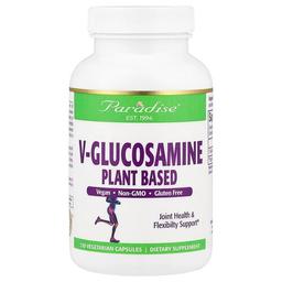 Paradise Herbs V Glucosamine Plant Based 120 Vegetarian Capsules 750 Mg Per Capsule