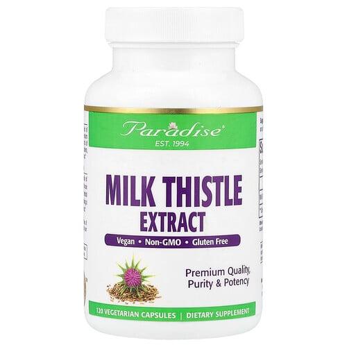 Paradise Herbs Milk Thistle Extract 120 Vegetarian Capsules 250 Mg Per Capsule product image