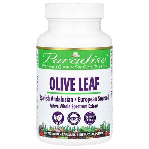 Paradise Herbs Olive Leaf 120 Vegetarian Capsules 250 Mg Per Capsule